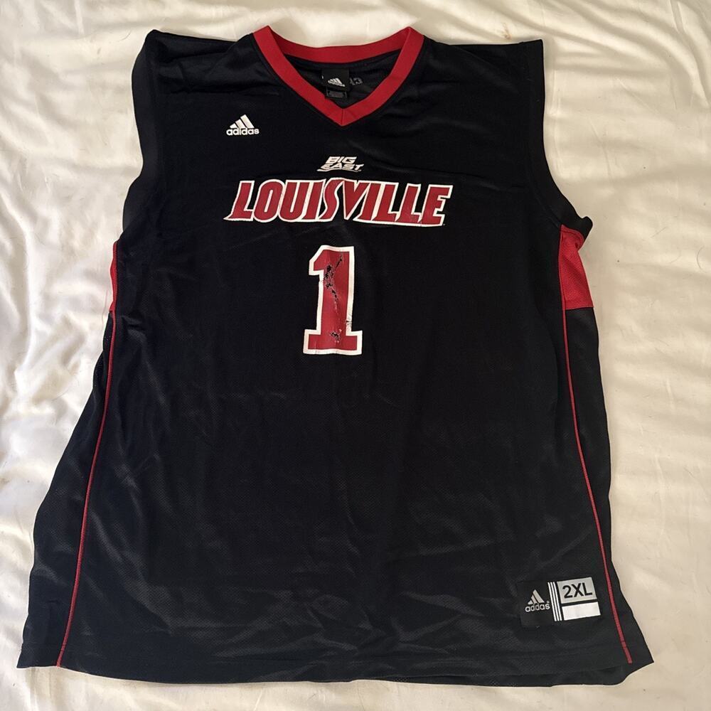 Adidas Men's Louisville Cardinals #1 Basketball Jersey Size 2XL big and tall
